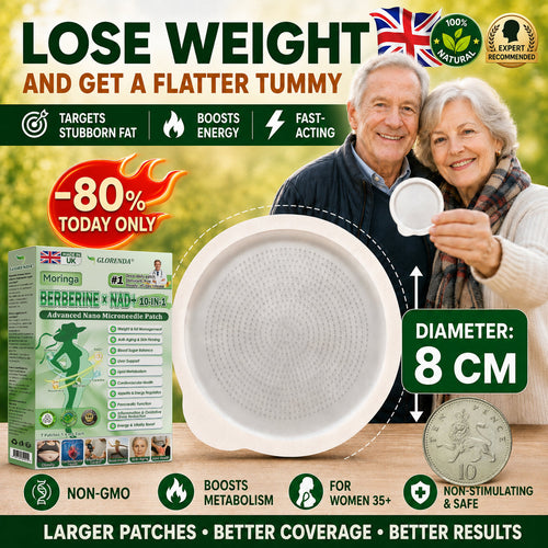 Official Store | 💚 GLORENDA® Moringa · Berberine × NAD+ 10-in-1 Advanced Nano Microneedle Patch 🇬🇧 (Just once a day, visible changes in 7 days) ✅ For obesity, loose skin, diabetes, sleep apnea, joint issues, and more