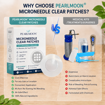 𝗣𝗘𝗔𝗥𝗟𝗠𝗢𝗢𝗡® 💚💚 𝟮-𝗶𝗻-𝟭 𝗠𝗶𝗰𝗿𝗼𝗻𝗲𝗲𝗱𝗹𝗲 & 𝗛𝘆𝗱𝗿𝗼𝗰𝗼𝗹𝗹𝗼𝗶𝗱 𝗣𝗮𝘁𝗰𝗵 | 𝗥𝗲𝗺𝗼𝘃𝗲𝘀 𝗥𝗮𝗶𝘀𝗲𝗱 𝗠𝗼𝗹𝗲𝘀, 𝗔𝗰𝗻𝗲, 𝗙𝗹𝗮𝘁 𝗪𝗮𝗿𝘁𝘀 & 𝗦𝗸𝗶𝗻 𝗧𝗮𝗴𝘀 | 𝗛𝗲𝗹𝗽𝘀 𝗜𝗺𝗽𝗿𝗼𝘃𝗲 𝗪𝗿𝗶𝗻𝗸𝗹𝗲𝘀, 𝗦𝗰𝗮𝗿𝘀 & 𝗕𝗹𝗲𝗺𝗶𝘀𝗵𝗲𝘀 | 𝗜𝗻𝘃𝗶𝘀𝗶𝗯𝗹𝗲 𝗣𝗮𝘁𝗰𝗵𝗲𝘀 𝗳𝗼𝗿 𝗙𝗮𝗰𝗲 & 𝗕𝗼𝗱𝘆